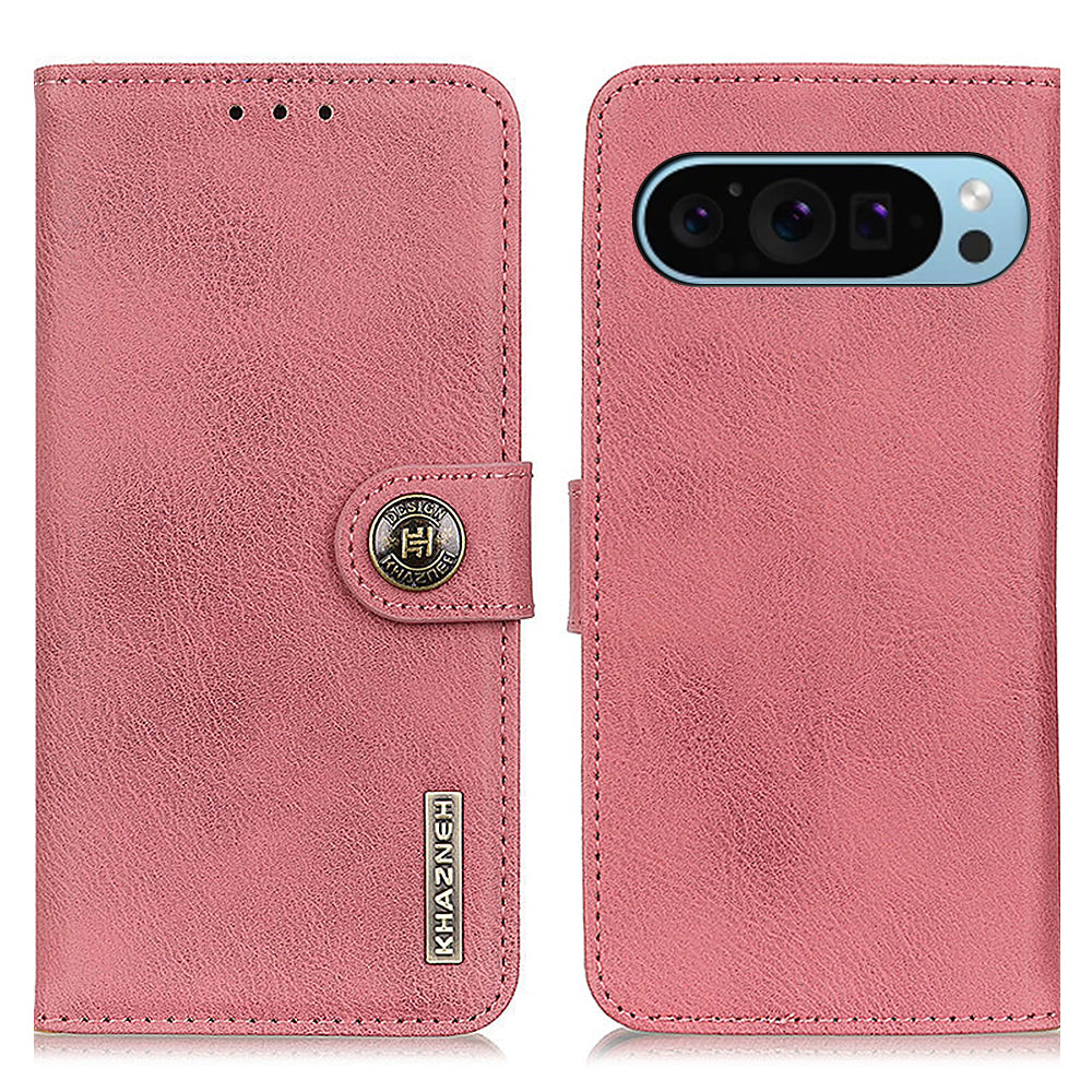 KHAZNEH For Google Pixel 9 Case Cowhide Texture Wallet PU Leather Flip Phone Cover KHAZNEH For Google Pixel 9 Case Cowhide Texture Wallet PU Leather Flip Phone Cover
